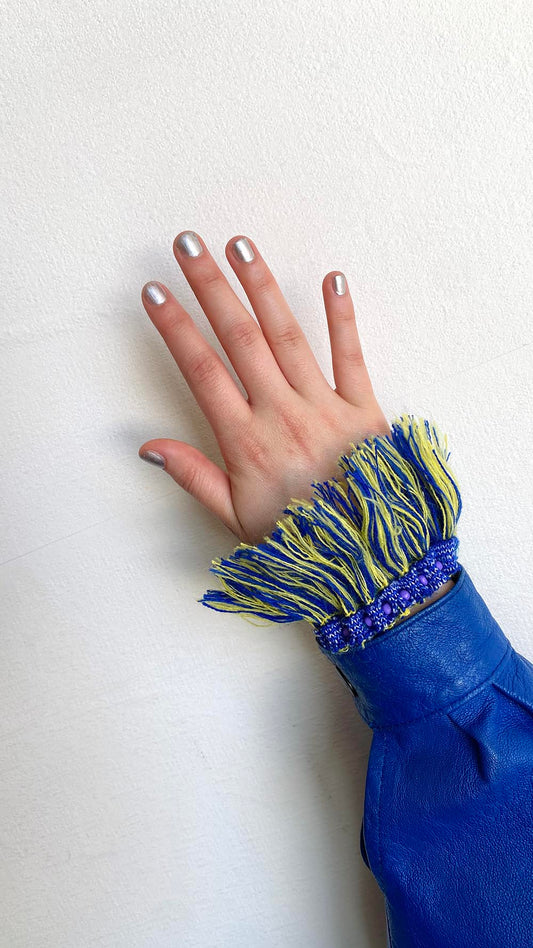 FRINGE FRIENDS Bracelet - blue/yellow