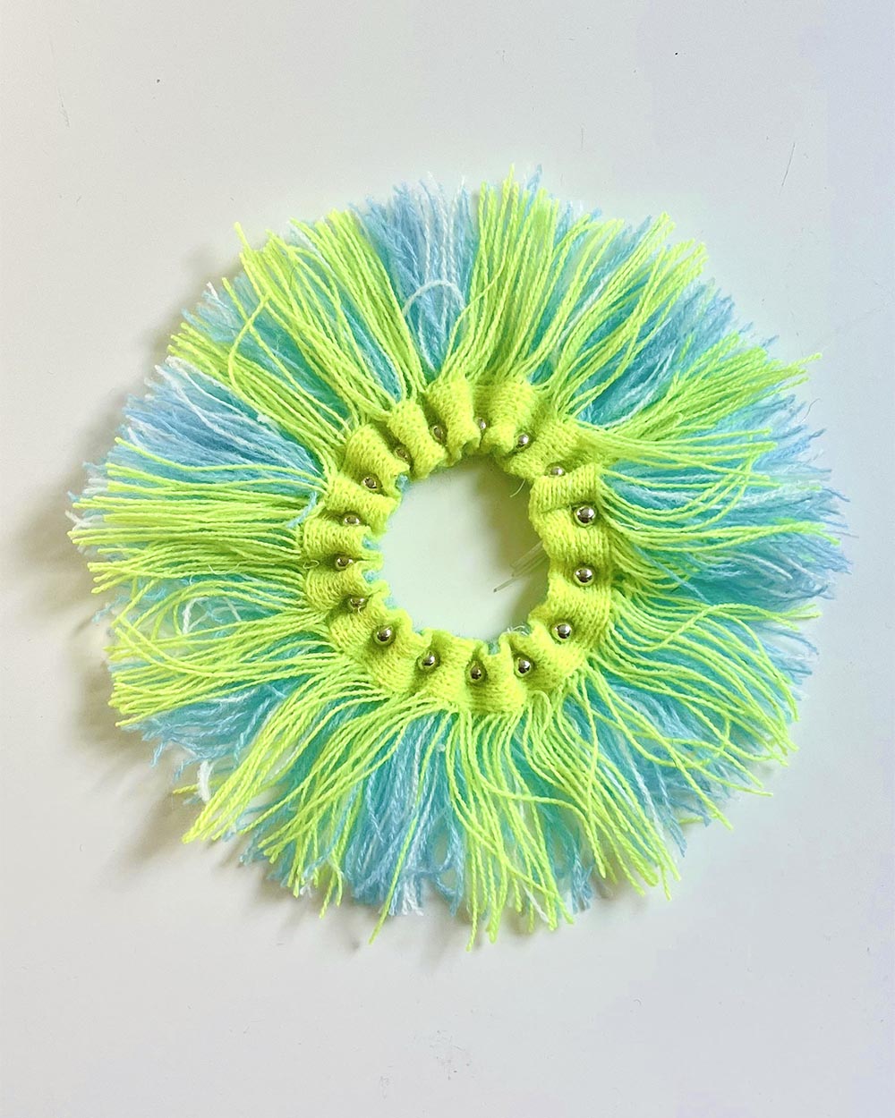 FRINGE FRIENDS Bracelet - neon yellow/blue