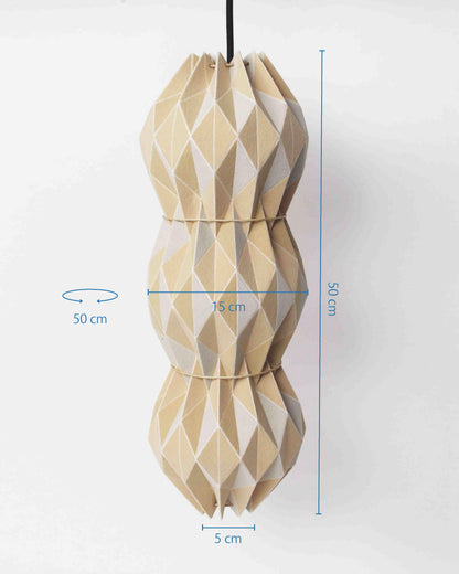 Origami Fold Lamp 04 – Peapod/ M