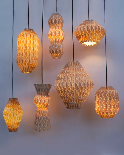 Origami Fold Lamp 04 – Peapod/ M