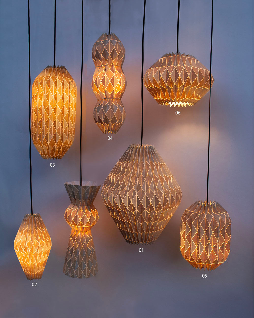Origami Fold Lamp 01 – Diamond / L