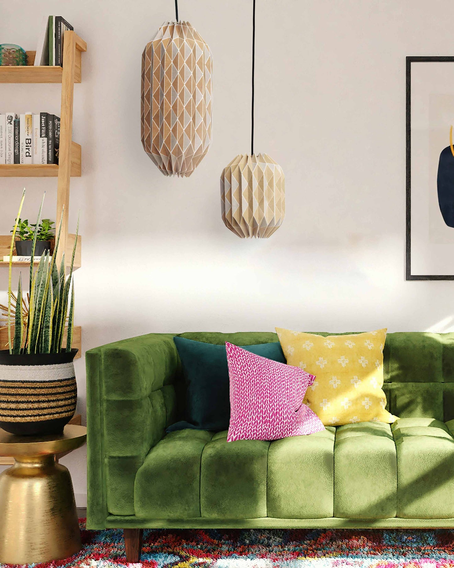 Origami Fold Lamp 03– Cocoon / L