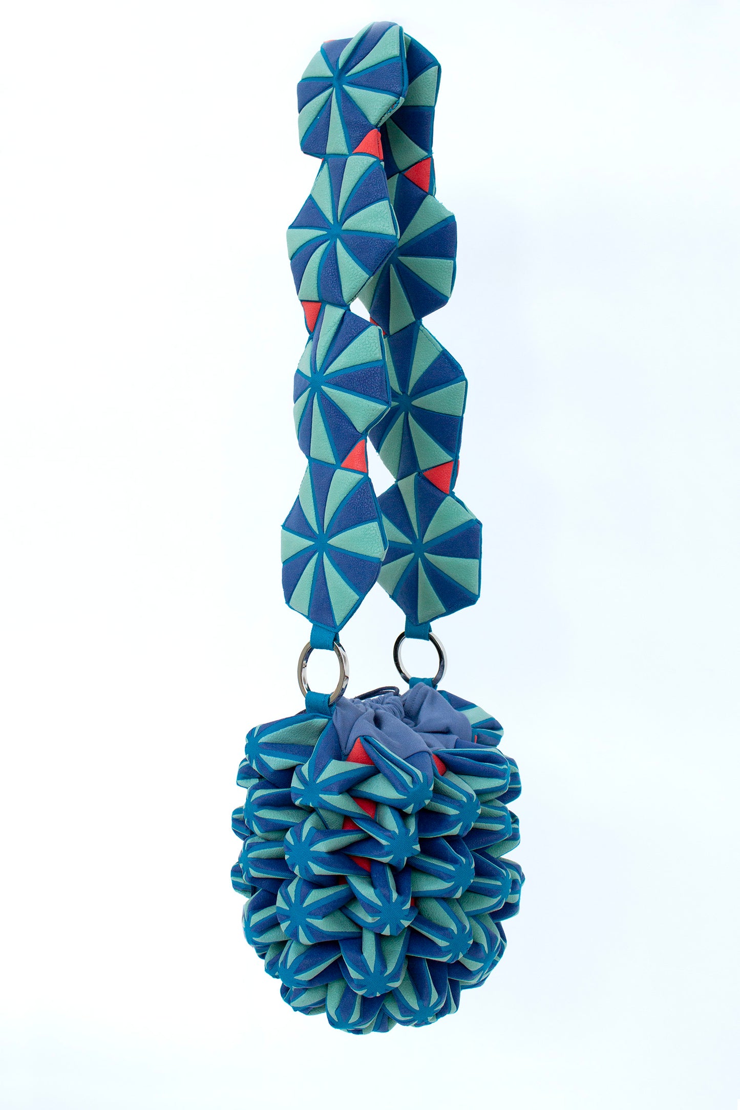 POP-UP PATTERN evening bag, Blue