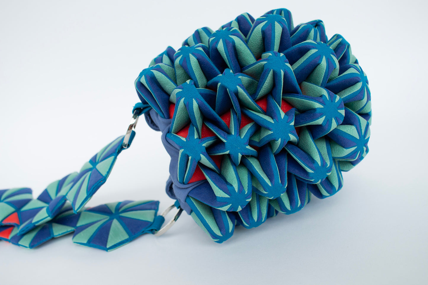 POP-UP PATTERN evening bag, Blue