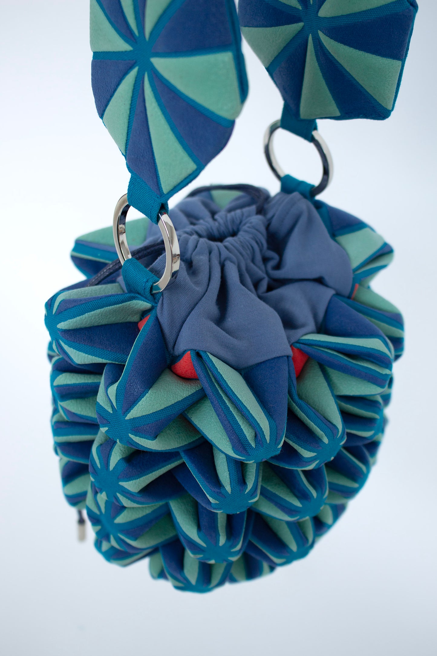 POP-UP PATTERN evening bag, Blue